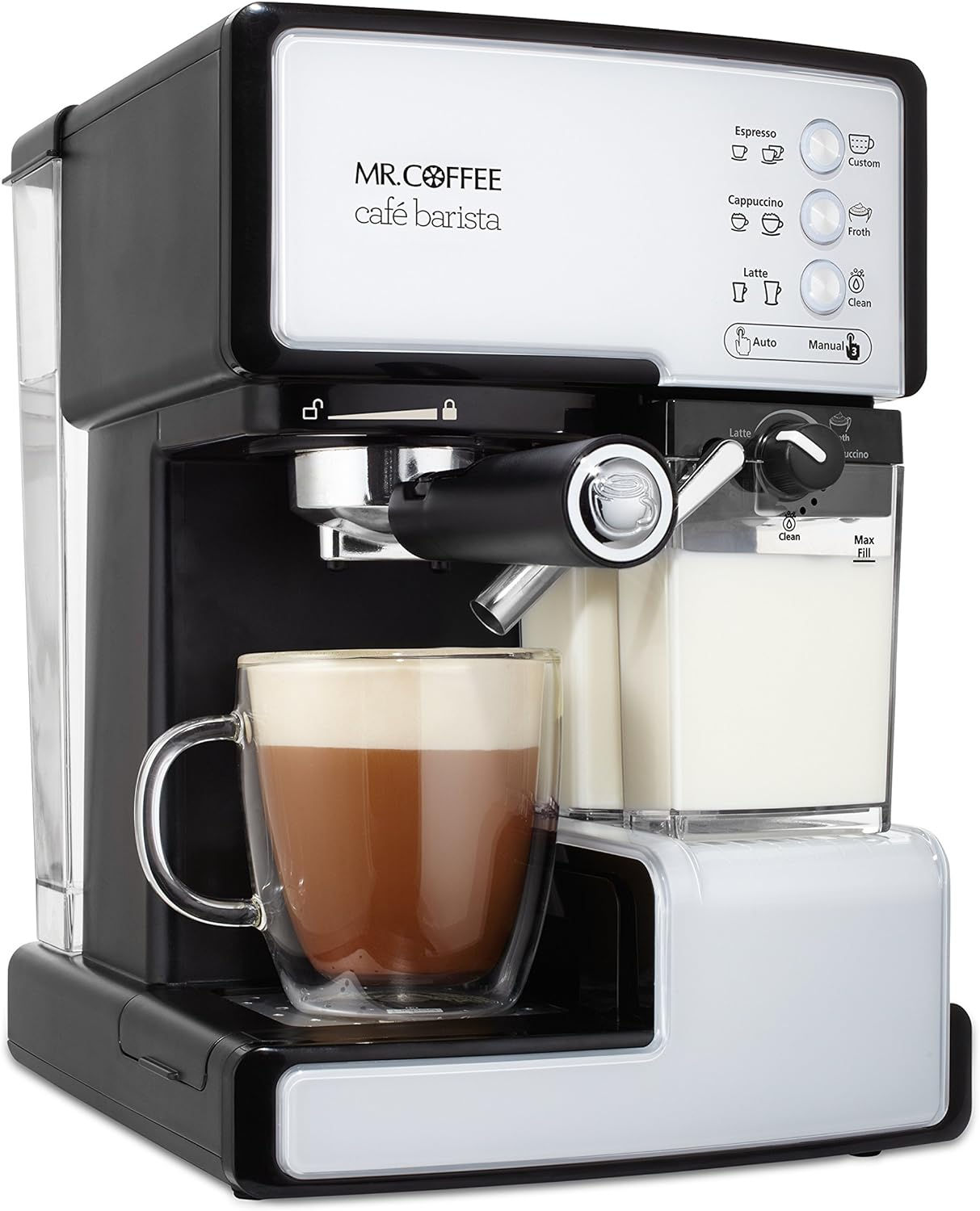 -Mr. Coffee Espresso and Cappuccino Machine, Stainless Steel, 49900 Star Points