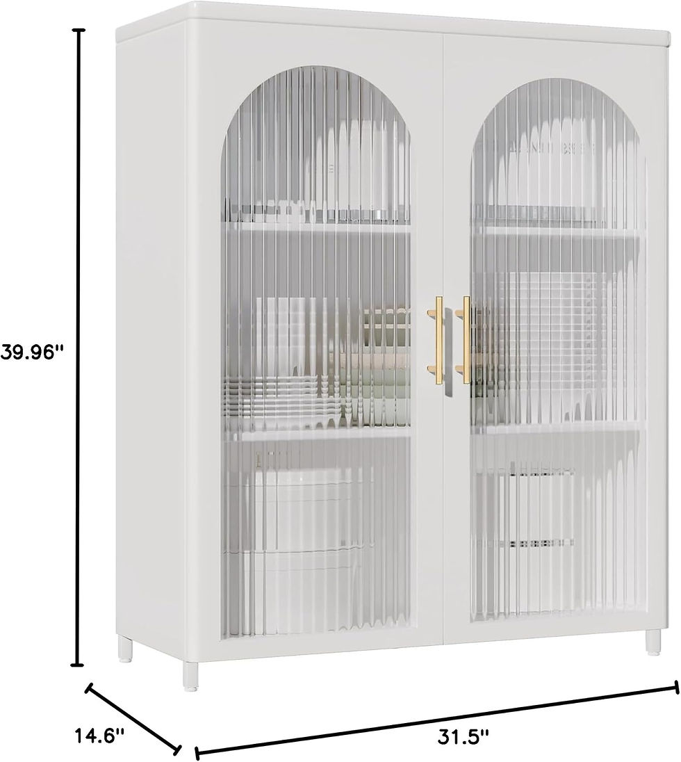Thumbnail: Bathroom Wall Cabinet,Metal Medicine Cabinet with Glass Doors,Wall Mounted Cabi