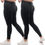 Thumbnail: -Women High Waisted Leggings -Full Length, Fleece with Pock 6900 Star Points