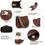 Thumbnail: -HKCLUF Women Trendy Vegan Leather Hobo Handbags 9900 Star Points