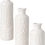 Thumbnail: -Sullivans White Ceramic Vase Set, Farmhouse Decor, 6900 Star Points