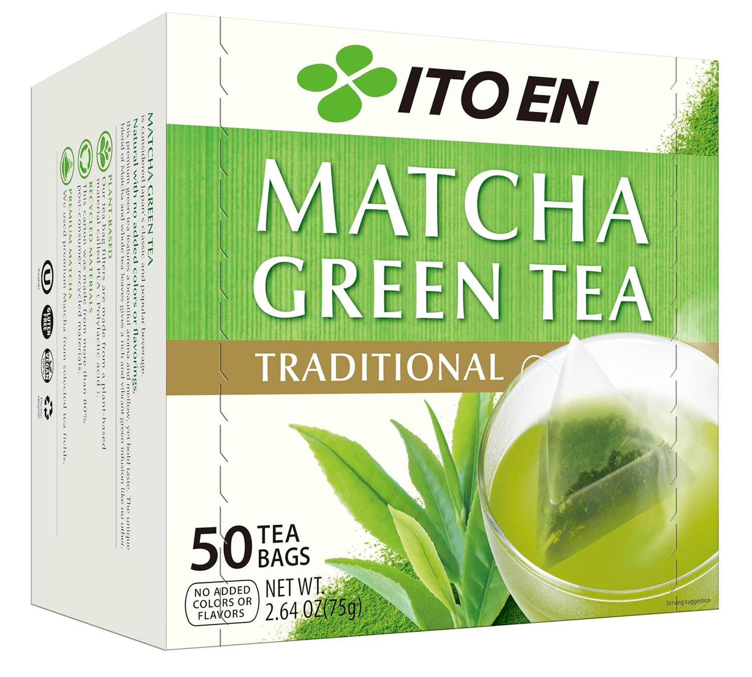 -Matcha Green Tea 50 Count Zero Calories, Caffeinated 4900 Star Points