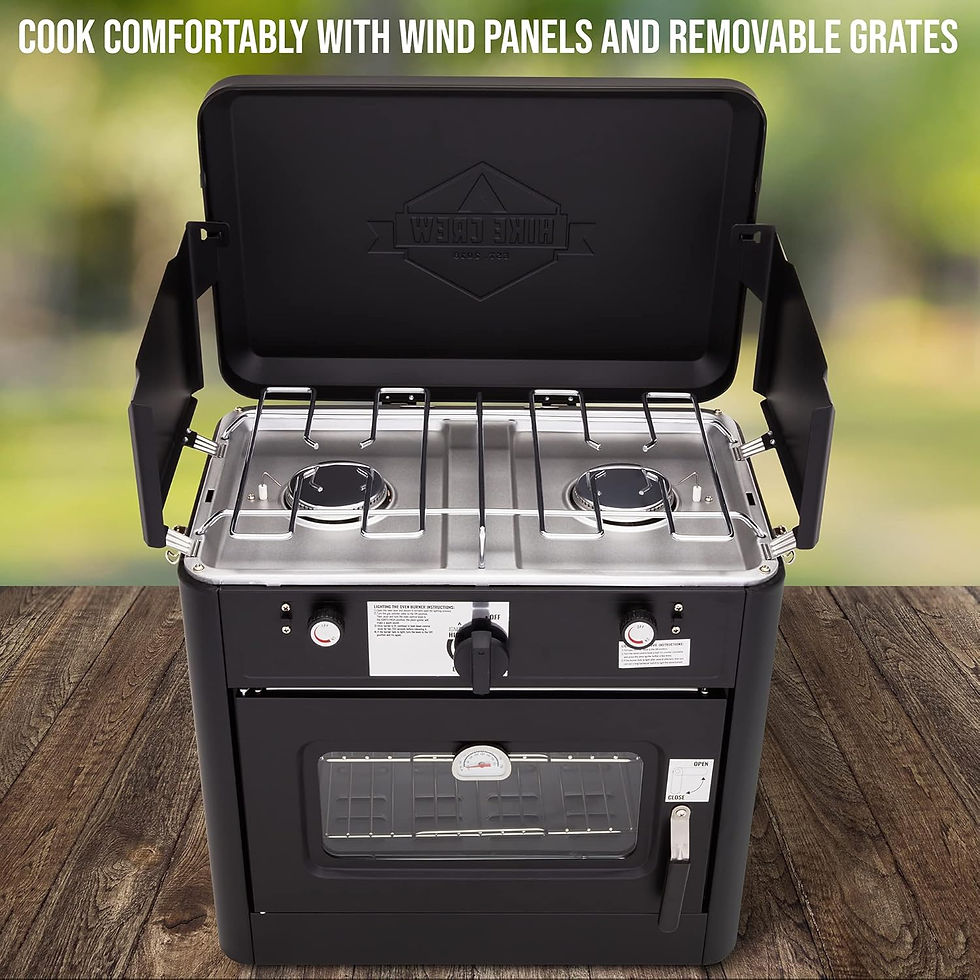 Thumbnail: Hike Crew Outdoor Gas Camping Oven w/Carry Bag | CSA Approved Portable Propane-