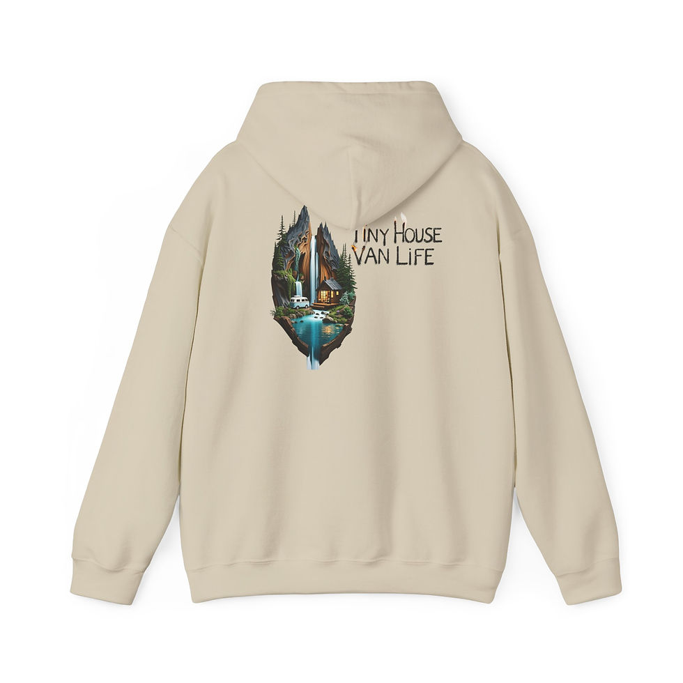 Thumbnail: Charcoal wood Unisex Heavy Blend™ Hooded Sweatshirt