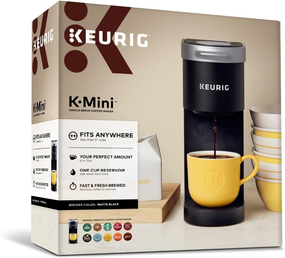 Thumbnail: Keurig K-Mini Single Serve K-Cup Pod Coffee Maker, 6 to 12oz Brew size, with Co