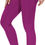 Thumbnail: -Thick High Waist Yoga Pants with Pockets, Tummy Control 8900 Star Points