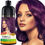 Thumbnail: -Herbishh Burgundy Hair Color Shampoo for Gray Hair Dye, 8900 Star Points