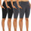 Thumbnail: -4 Pack Athletic Shorts with Pockets for Women,High Waist 119 Star Points