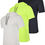 Thumbnail: -3 Pack: Men's Dry Fit Short Sleeve Active Athletic Hoodie 9900 Star Points
