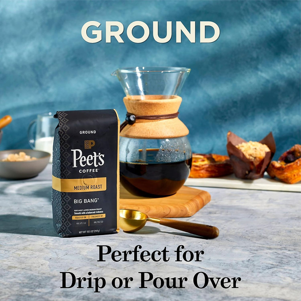 Thumbnail: Peet's Coffee, USDA Organic Dark Roast Ground Coffee - French Roast 18 Ounce Bag