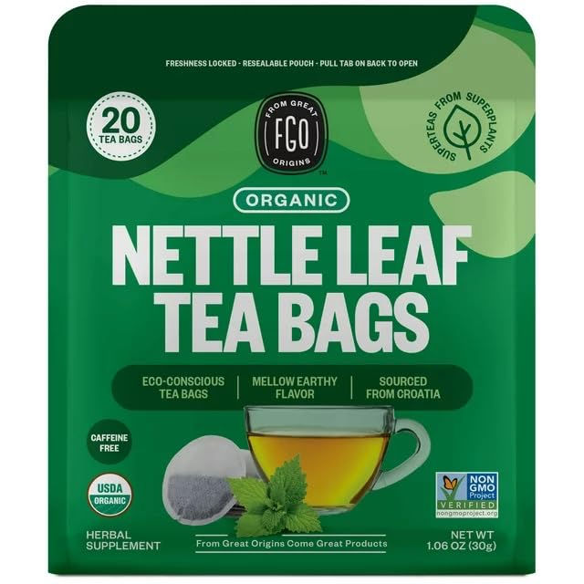 Thumbnail: FGO Organic Green Tea, 100 Count Eco-Conscious Tea Bags, Caffeinated, Resealabl