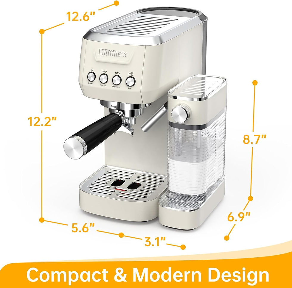 Thumbnail: Espresso Machine 20 Bar, Cappuccino Machine for Home with 2.0 Long Life Automat