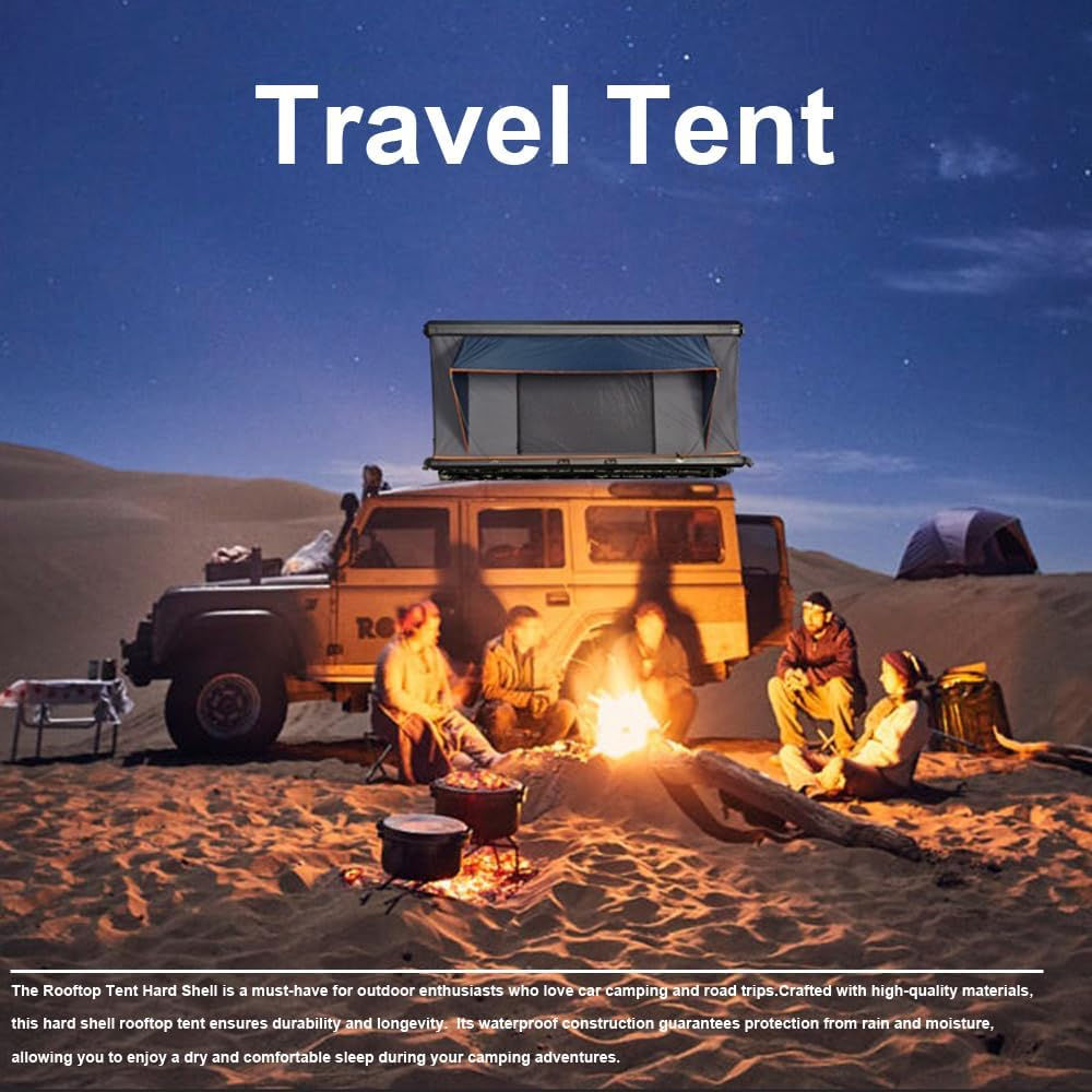 Rooftop Tent Hard Shell - Rooftop Tent for Van Jeep SUV Truck Car Tents for Cam