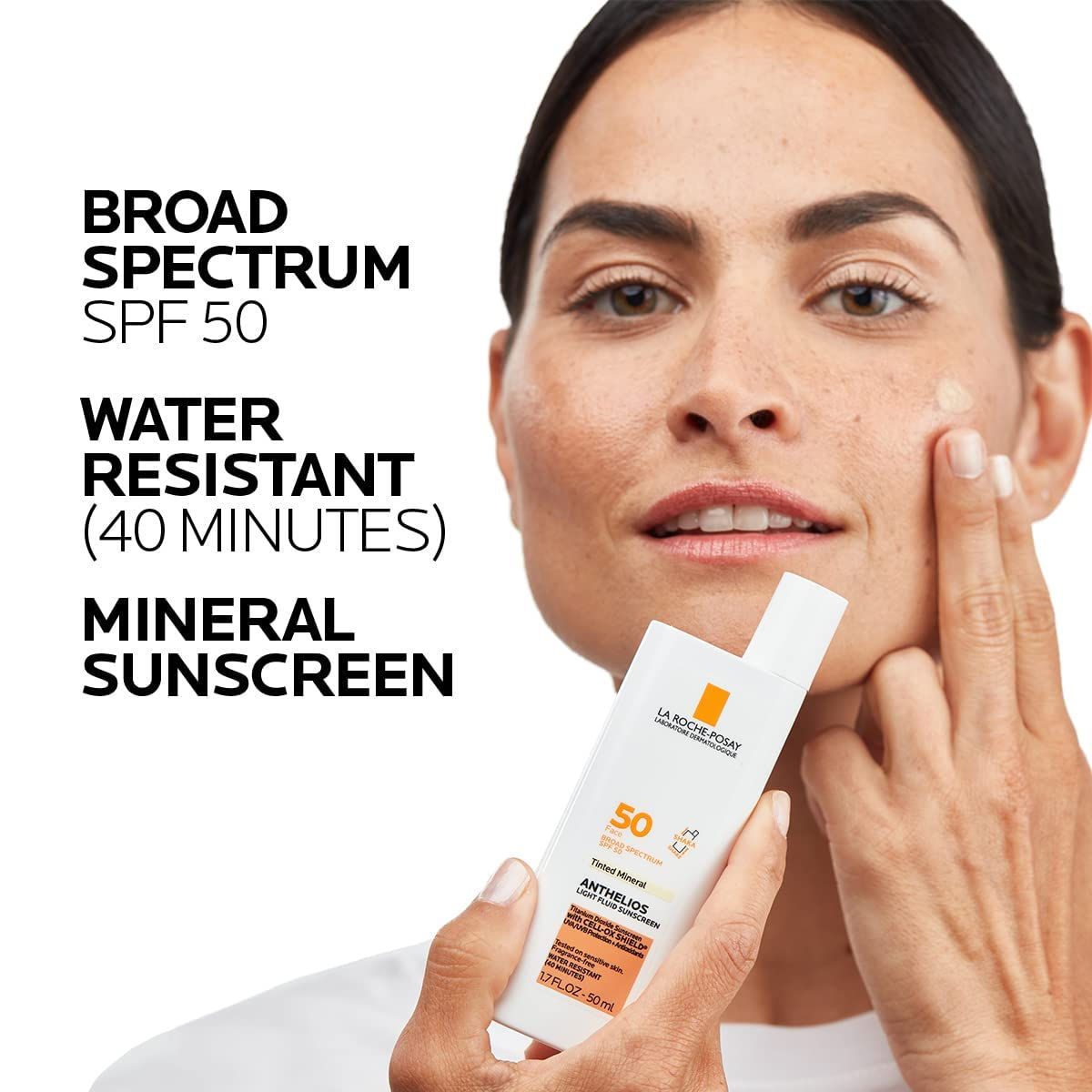 -La Roche-Tinted Sunscreen SPF 50, Ultra-Light Fluid 11900 Star Points