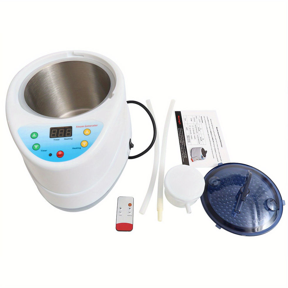 Thumbnail: 1pc GDRASUYA10 4L Portable Sauna Steamer Body SPA Steam Generator with Remote C