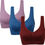 Thumbnail: -Vermilion Bird Women's 3 Pack Sports Bra with Removable Pad 11900 Star Points