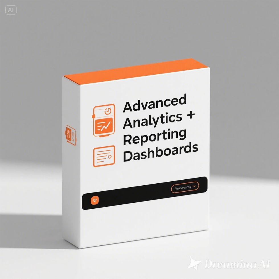 Done For You Advanced Analytics + Reporting Dashboards