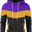 Thumbnail: -Men's Fleece Hoodie Long Sleeve 8900 Star Points