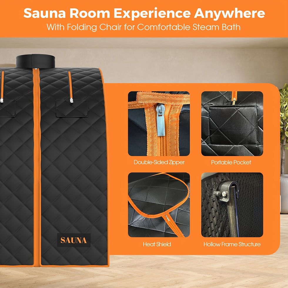 Thumbnail: Portable Far Infrared Sauna Tent for Home - Personal Sauna Box with Temperature