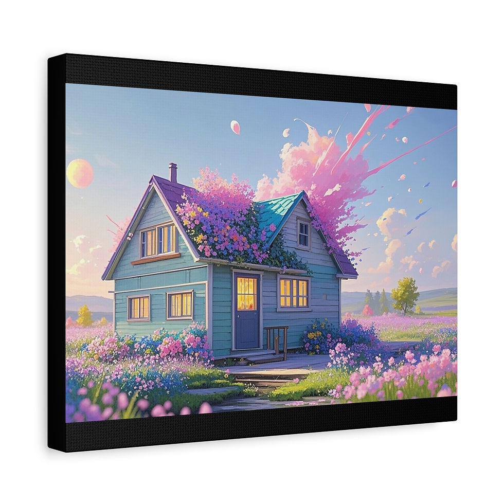 Thumbnail: "Tiny House on the Wildflower Hill" Art Inspired by Claude Monet’s masterpieces