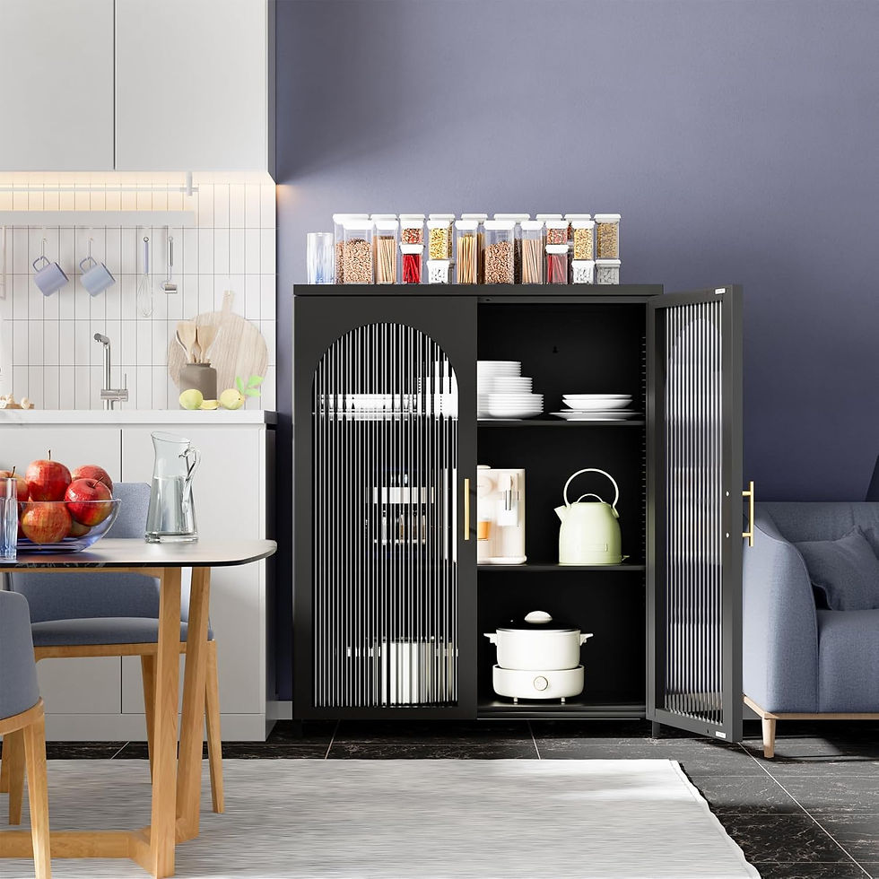 Thumbnail: Bathroom Wall Cabinet,Metal Medicine Cabinet with Glass Doors,Wall Mounted Cabi