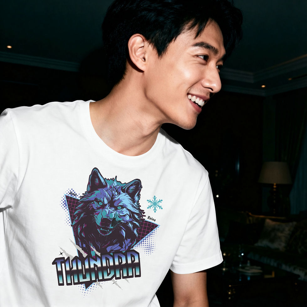 Miniatura: Camiseta Premium 100% algodao - Wolf Thundra