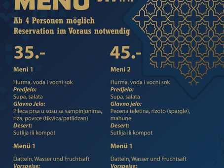IFTAR Menü