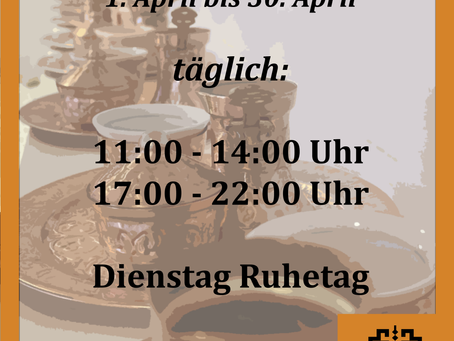 Angepasste Öffnungszeiten im April