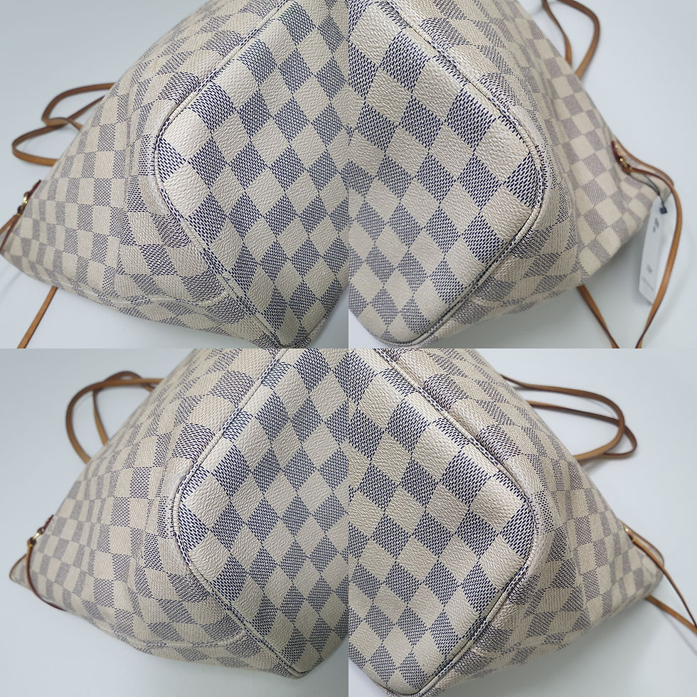 Thumbnail: Louis Vuitton Neverfull MM Damier Azur N51107 LF647