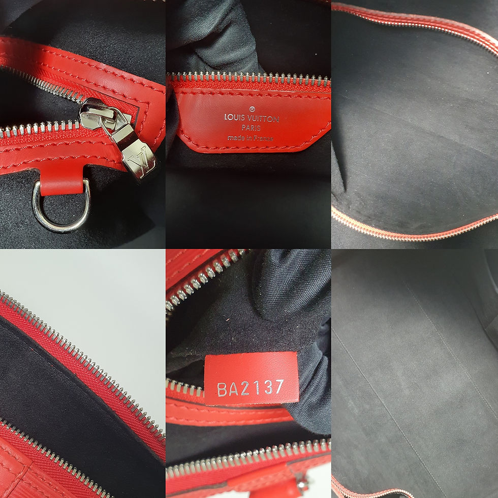 Thumbnail: Louis Vuitton Supreme Keepall Bandouliere 45 Epi Red M53419 LF652