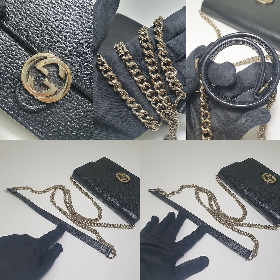 Thumbnail: GUCCI Interlocking GG Crossbody Wallet On Chain Bag 615523 GA313