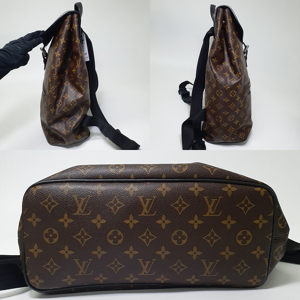 Thumbnail: Louis Vuitton Macassar Palk Monogram Backpack M40637 LF545
