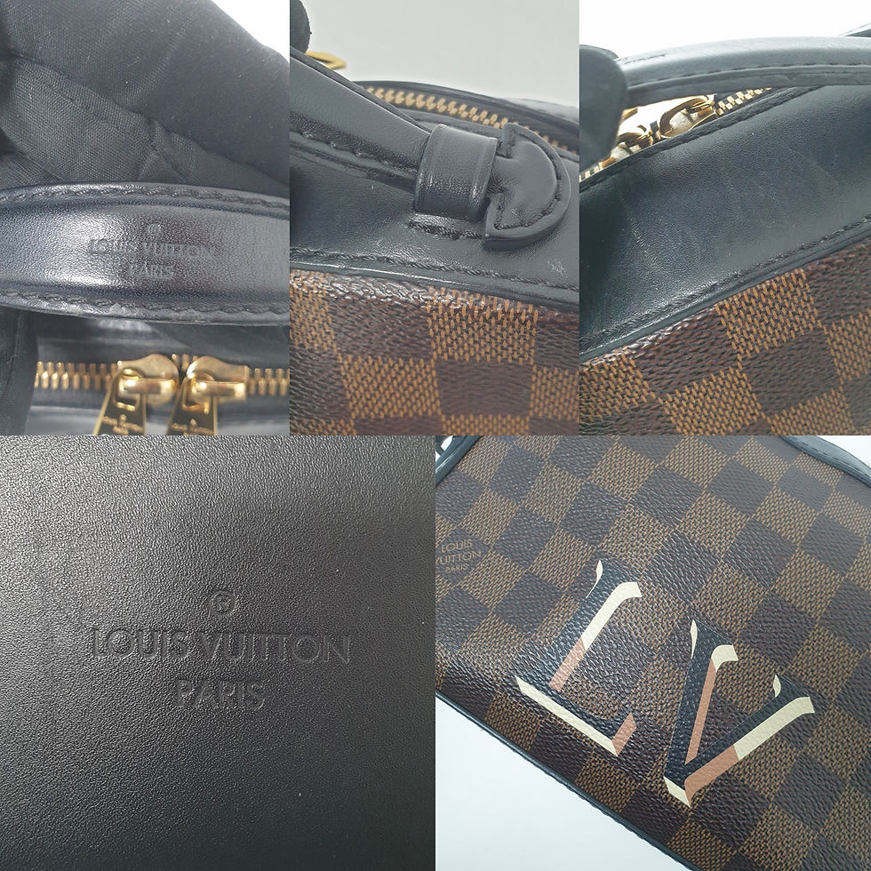 Thumbnail: LOUIS VUITTON Santa Monica Damier Ebene N40189 Without Leather Tag LF151