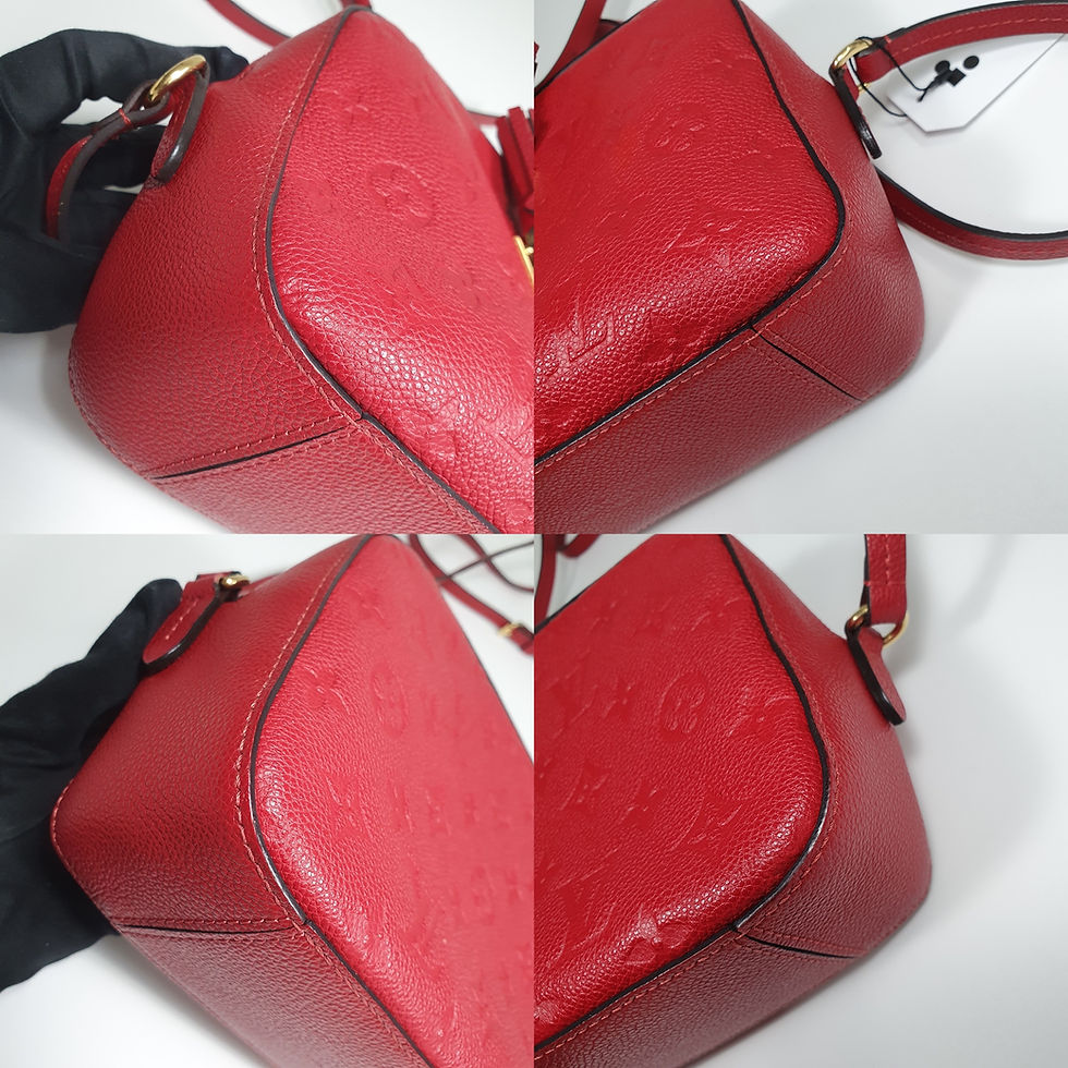 Thumbnail: Louis Vuitton Saintonge Empreinte Red M44606 LF704