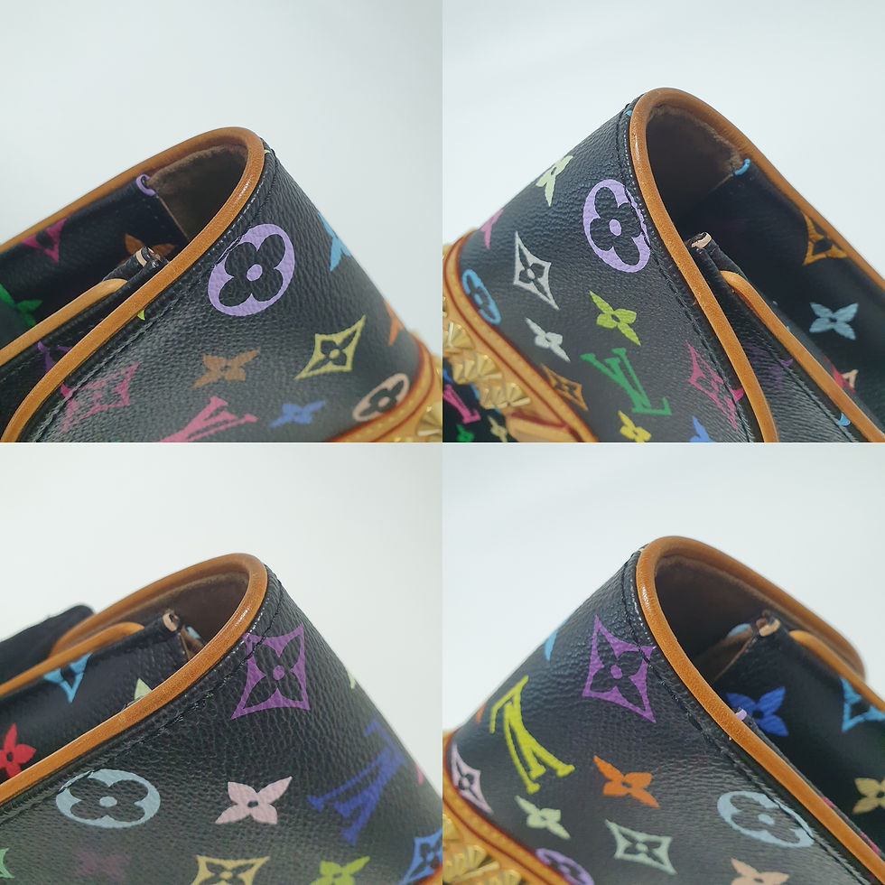 Thumbnail: LOUIS VUITTON Pochette Courtney Clutch Multicolor Noir M45640 LF333