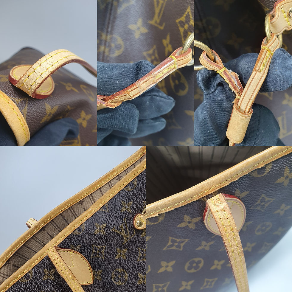Thumbnail: Louis Vuitton Neverfull GM M40157 Broken Adjustable Strap CLB086