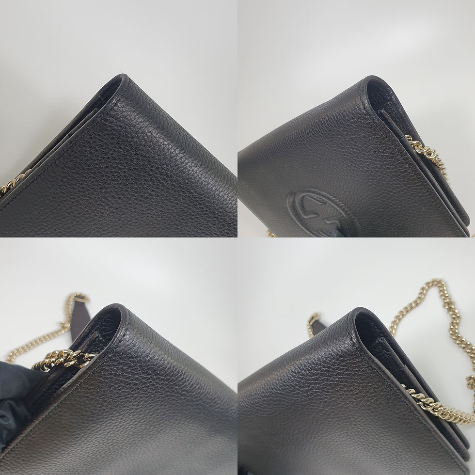Thumbnail: GUCCI 407041 Chain Clutch and Crossbody Bag GA334