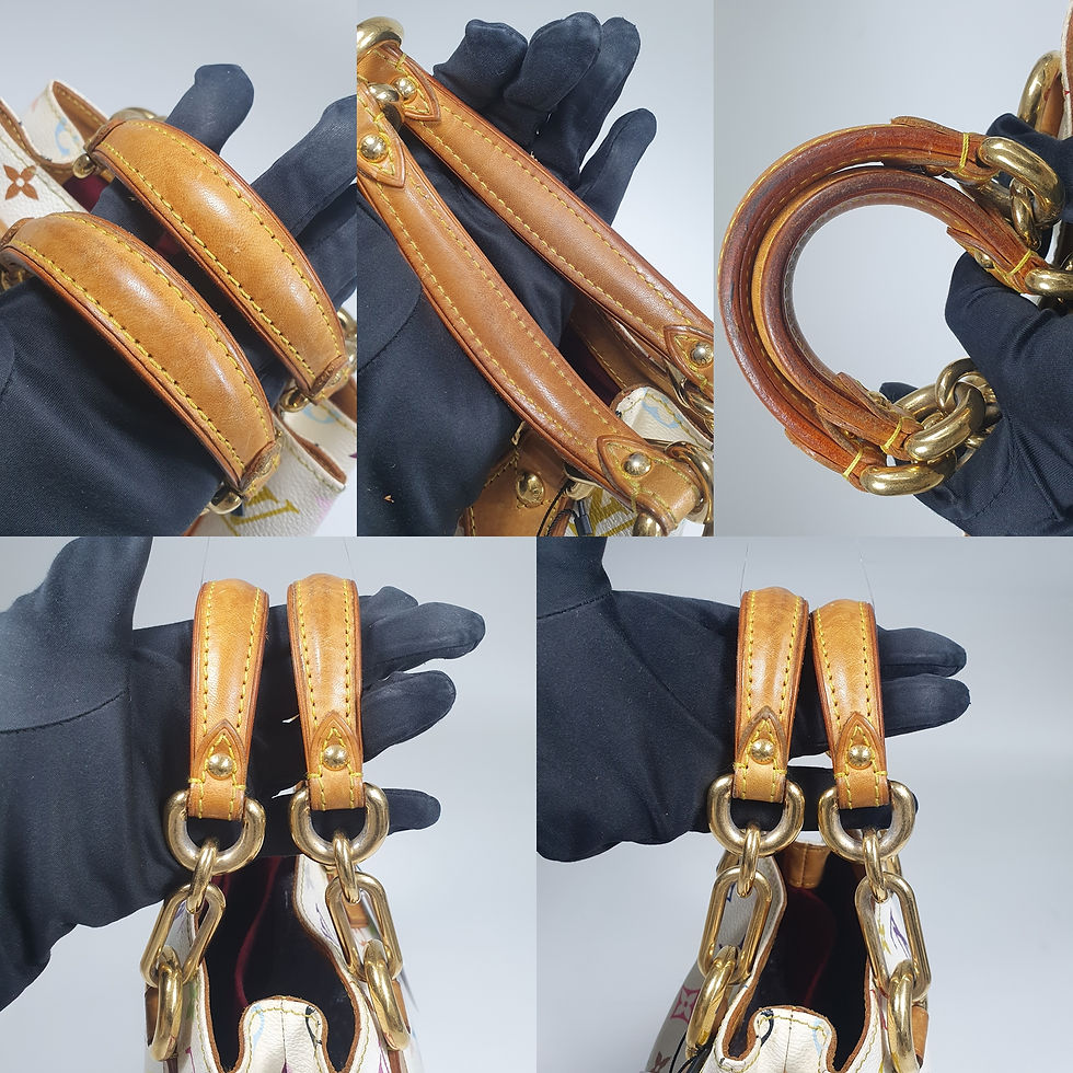 Thumbnail: Louis Vuitton Audra Monogram Multicolor Blanc M40047 CLA966