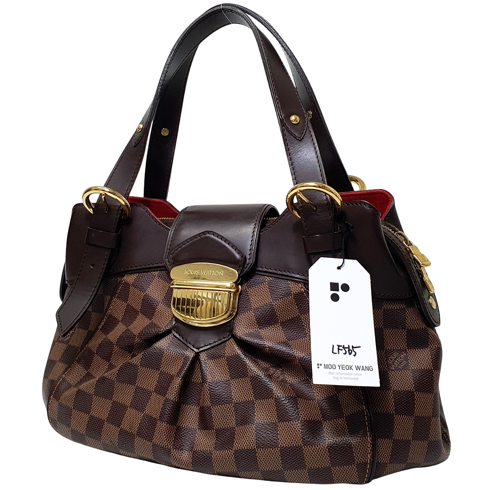 Thumbnail: Louis Vuitton Sistina MM Damier Ebene N41541 Engraved Initials LF565
