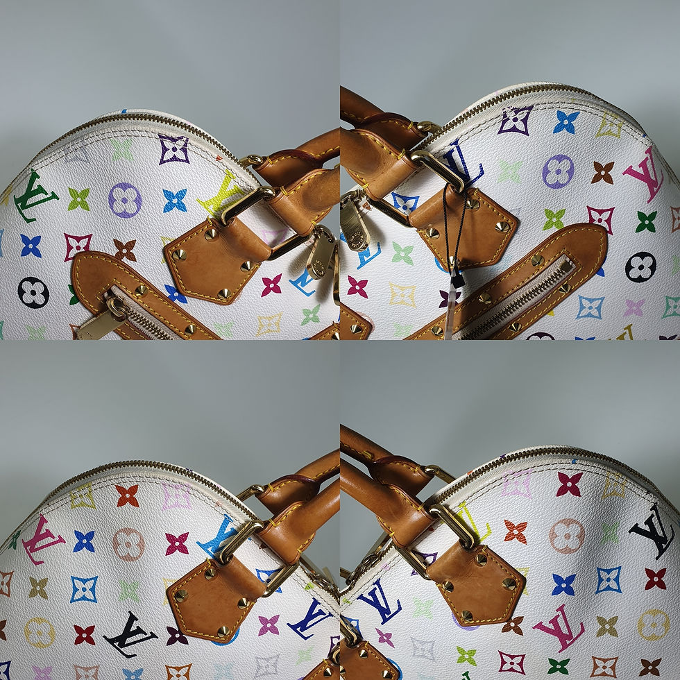 Thumbnail: LOUIS VUITTON Alma Monogram Multicolor Blanc M92647 LF467