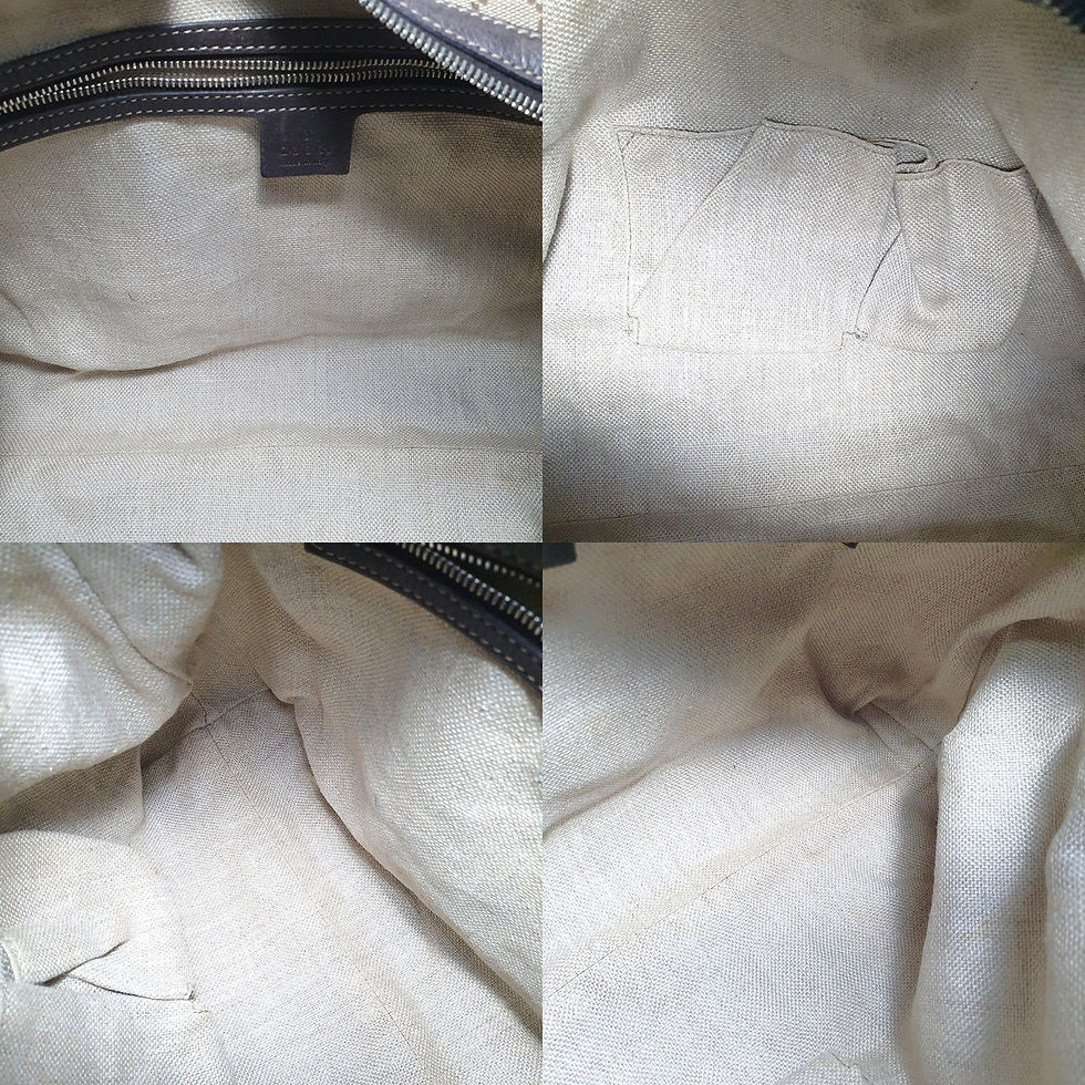Thumbnail: GUCCI Beige Canvas GG Hobo 2way Handbag 232961 GA279
