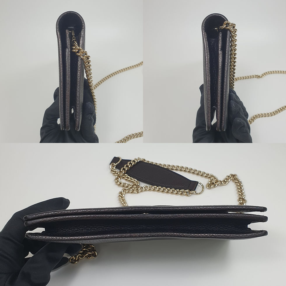 Thumbnail: GUCCI 407041 Chain Clutch and Crossbody Bag GA334