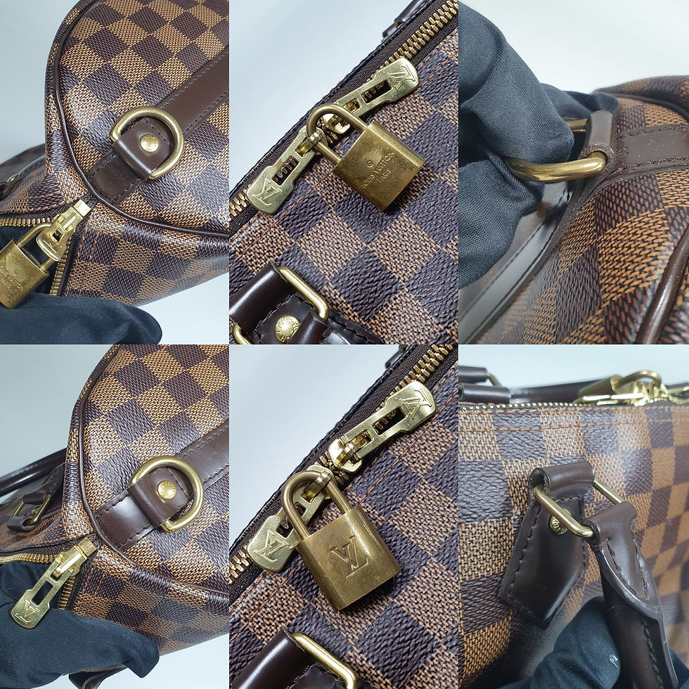 Thumbnail: Louis Vuitton Speedy Bandouliere 30 Damier N41367 No Keys CLA965