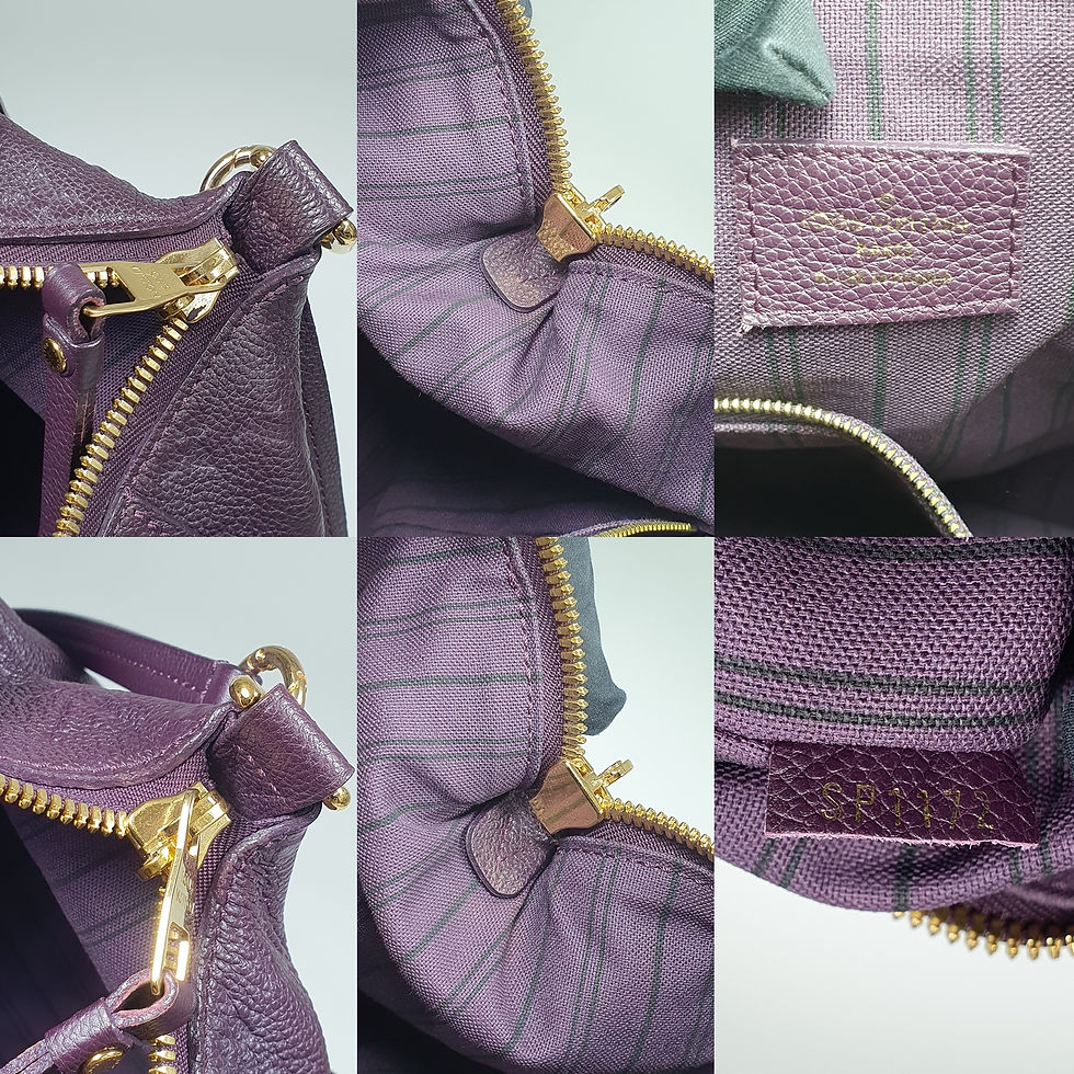 Thumbnail: Louis Vuitton Lumineuse PM Empreinte M94170 Side Edge Crack LF703