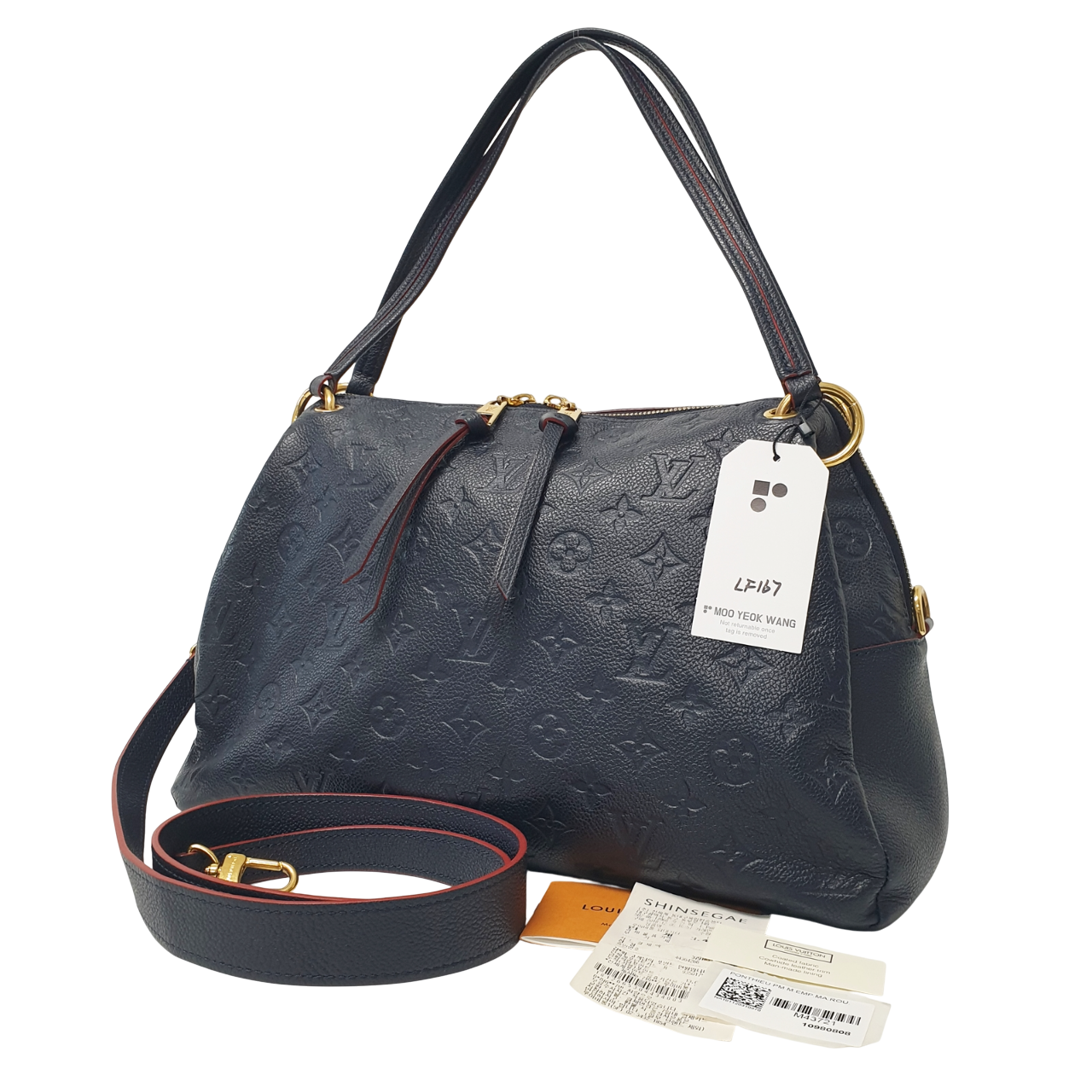 LOUIS VUITTON Ponthieu PM Empreinte Navy M43721 LF167
