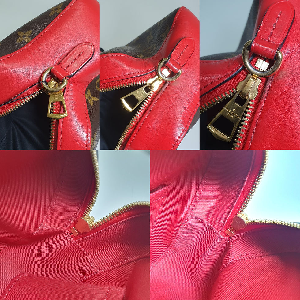 Thumbnail: Louis Vuitton Red Saintonge M43556 CLA861