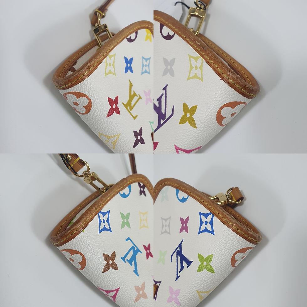 Thumbnail: Louis Vuitton Shirley Monogram Multicolor Blanc M40049 CLB027
