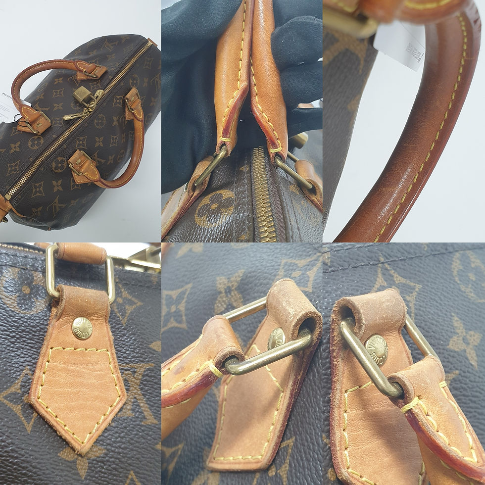 Thumbnail: LOUIS VUITTON Speedy Bandouliere 30 Monogram M41112 Initials CLA382