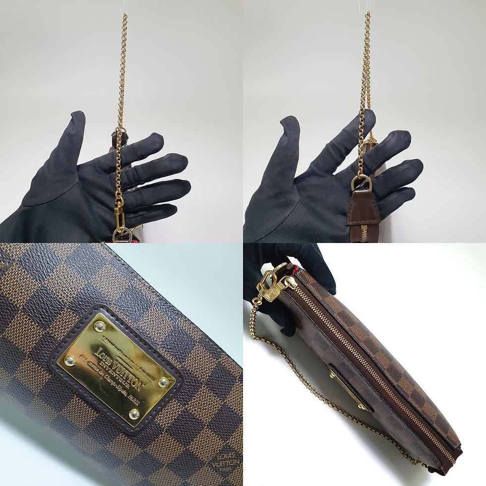 Thumbnail: Louis Vuitton Eva Clutch Damier Ebene N55213 CLA806
