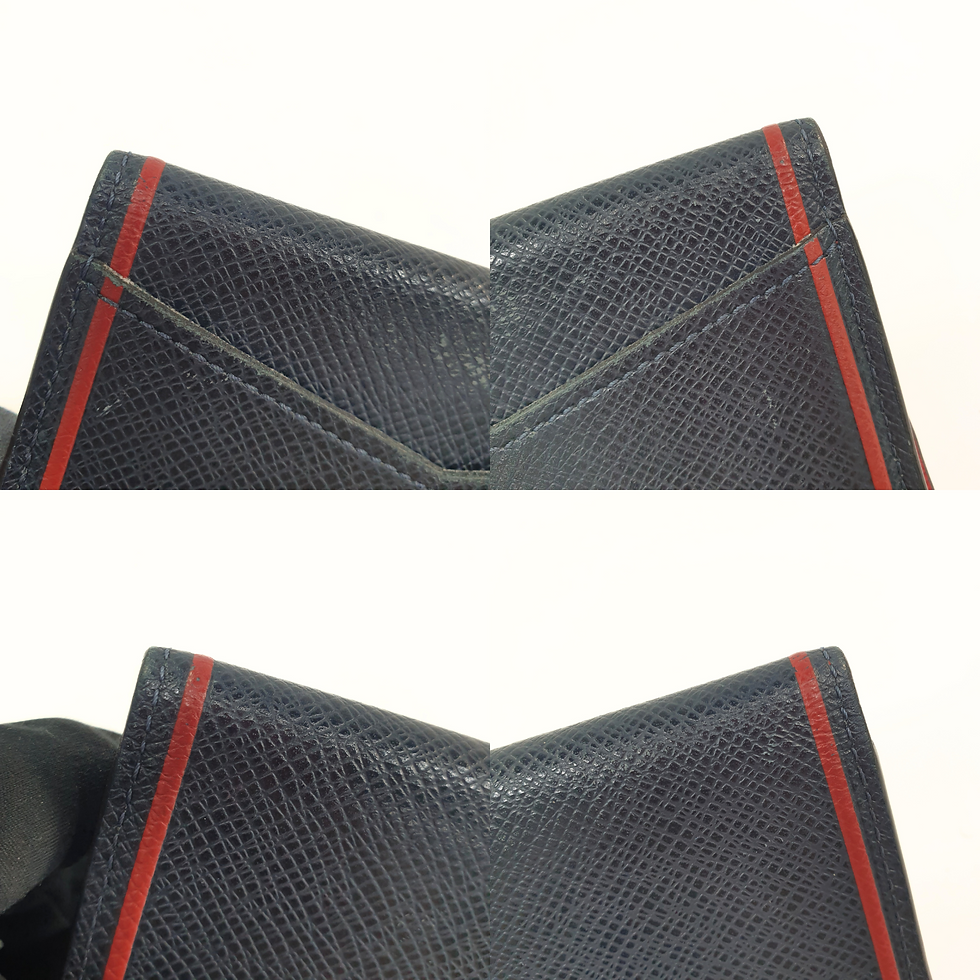 Thumbnail: LOUIS VUITTON Taiga Marine Pocket Card Case ALA704